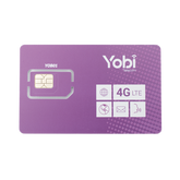 SIM Yobi para dispositivos móviles 3G/4G con recarga de 10GB cada mes durante 1 año de servicio (solo datos)