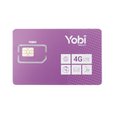 SIM Yobi para dispositivos móviles 3G/4G con recarga de 1GB cada mes durante 1 año de servicio (solo datos)