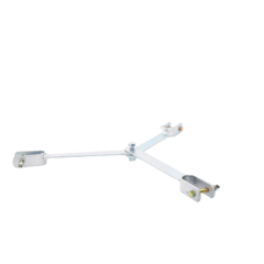 Brida para sujeción de retenida compatible con tramos STZ45, Galvanizado electrolítico.