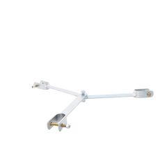 Brida para sujeción de retenida compatible con tramos STZ45, Galvanizado electrolítico.