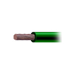 6 AWG / Cable Eléctrico / 1 Conductor / Cobre / Recubierto THW-LS / 19 Hilos / Color Verde / 100 metros