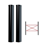 Detector Fotoeléctrico de 100 cm de Altura / Tipo Cortina para Detección Perimetral / Baterías de respaldo / Cobertura de 100 metros en exterior / Alimentación a 110/220VAC / 100 cm de Alto