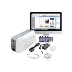 Kit de Impresora tarjetas PVC/ Puede Crecer a Laminador/ Doble Cara / Incluye: 2 x Ribbon a Color, 100 tarjetas PVC, Software, 1 Kit de Limpieza