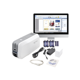 Kit de Impresora tarjetas de PVC / Puede Crecer a Laminador/ Una Cara / Incluye: 2 x Ribbon a Color, 100 Tarjetas PVC, Kit de Limpieza, Software