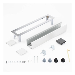 Caja Para Instalación en Escritorio para Voz, Datos o Contactos Eléctricos / Capacidad para 4 Módulos / Salida de Cables "Posterior" / Los Módulos se Adquieren Aparte / (KFC134/14CY)