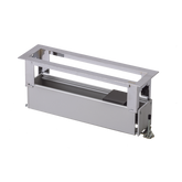 Caja Para Instalación en Escritorio para Voz, Datos o Contactos Eléctricos / Capacidad para 4 Módulos / Salida de Cables "Posterior" / Los Módulos se Adquieren Aparte / (KFC134/14CY)