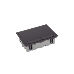 Caja Para Instalación en Piso Falso para Voz, Datos o Contactos Eléctricos / Capacidad para 6 Módulos / Espacio Embellecedor en la Tapa / Profundidad Ajustable de 90 a 120 mm (3.54 a 4.72 pulgadas) / Los Módulos se Adquieren Aparte / (SF610/14CY)