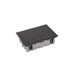 Caja Para Instalación en Piso Falso para Voz, Datos o Contactos Eléctricos / Capacidad para 6 Módulos / Espacio Embellecedor en la Tapa / Profundidad Ajustable de 90 a 120 mm / Los Módulos se Adquieren Aparte / (SF610/14CY)