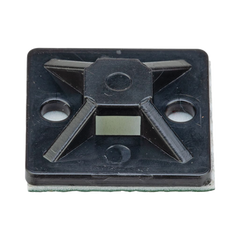 Montaje-Sujetador Adhesivo STRONGHOLD de 4 Vías de 3/4" x 3/4" x 1/4", Color Negro, Nylon 6.6 Retardante de Llamas V-2, Paquete de 100pz