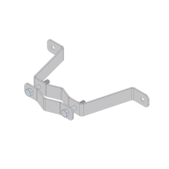 Herraje de Pared Liviano (1 pza) para Sujeción de Mástil 1" a 1-3/4".
