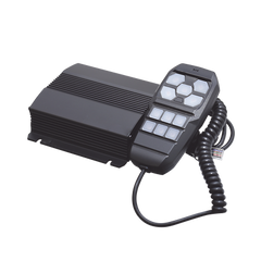 Sirena Vehicular de 100W de Potencia, Con Controlador Unimando Para Control de Tonos, 4 Salidas Auxiliares y Microfono