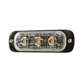 Luz Auxiliar de 3 LED, Azul, SAE, 12-24 Vcd, Lente transparente
