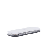 Mini Barra de Luces 42 LED, Ambar/Blanco, 15 Pulgadas, Montaje Fijo Con Tornillos, 12-24 Vcd, Lente transparente, SAE