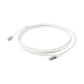 Patch Cord Skinny Cat6A Blindado S/FTP, 3.05 Metros (10 Pies), Diámetro Reducido 28 AWG, Color Blanco
