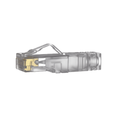 Plug RJ45 Cat6A, Para Cable UTP de Calibre 23-24 AWG, Chapado en Oro de 50 micras, Paquete de 100 piezas