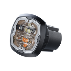 Estrobo Oculto, 6 LED, rojo/azul, SAE Clase I, Empotrable, lente transparente