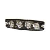 Luz Auxiliar de 4 LED, ámbar, SAE Clase I, Lente transparente