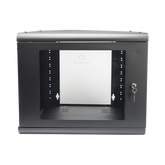 Gabinete de Pared 9U de 635 mm de Profundidad, Rack de 19 in en Acero Reforzado: Compacto y Resistente para Soluciones Profesionales