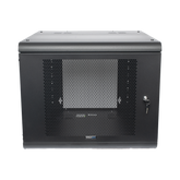 Gabinete de Pared con Puerta Perforada, 635mm de Profundidad, 9U Rack de 19 in, Acero Reforzado