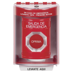 Botón Multipropósito, Salida De Emergencia, Girar Para Reset, Bocina Integrada, Español, Cubierta De Policarbonato, 2 Relevadores NO/NC, Interior/Exterior