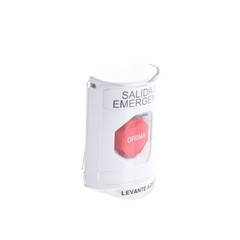 Botón Multipropósito, Texto Salida De Emergencia, Llave para Restablecer, Bocina Integrada De Alarma, Tapa De Policarbonato, 2 Relevadores forma C, Interior