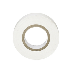 Cinta Eléctrica STRONGHOLD para Aislar, de PVC, Uso General Reparación y Mantenimiento, Grosor de 0.18mm (7 mil), Ancho de 19mm, y 20.12m de Largo, Color Blanco