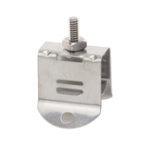 Sujetador de doble click para cable coaxial de 1/2 paquete de 10 piezas.