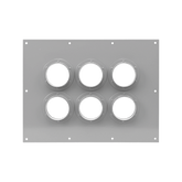 Placa Pasamuro Con Capacidad de 6 Botas de 4"