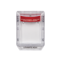 Cubierta Protectora Serie Stopper II® De Policarbonato, Con Bocina, Espaciador Transparente, Etiqueta en Español