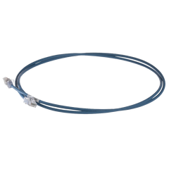 Patch Cord Cat6A, Diametro Reducido 28 AWG, Blindado S/FTP, CM/LS0H, 0.20 Metros (0.66 Pies), Color Azul
