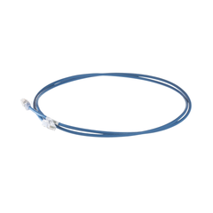 Patch Cord Cat6A, Diametro Reducido 28 AWG, Blindado S/FTP, CM/LS0H, 1.5 Metros (4.92 Pies), Color Azul