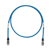 Patch Cord Cat6A, Blindado S/FTP, CM/LS0H, 10ft, Color Azul