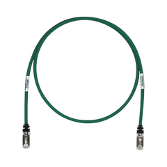 Patch Cord Cat6A, Blindado S/FTP, CM/LS0H, 13ft, Color Verde