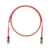 Patch Cord Cat6A, Blindado S/FTP, CM/LS0H, 7.62 Metros (25 Pies), Color Rojo