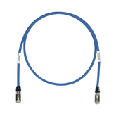Patch Cord Cat6A, Blindado S/FTP, CM/LS0H, 0.61 Metros (2 Pies), Color Azul