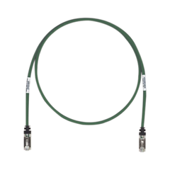 Patch Cord Cat6A, Blindado S/FTP, CM/LS0H, 7ft, Color Verde