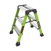 Escalera Plegable 2 Peldaños de Fibra de Vidrio / Tamaño 66 cm ( 2' 2").