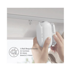 Controlador de cortinas Riel tipo U / BLUETOOTH recargable y fácil de instalar