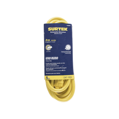 Extensión Eléctrica de Uso Rudo 2 metros / 127 V CA 10 A Máximo / Color Amarillo.