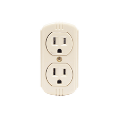 Contacto Dúplex 127 Vca, 15 A Max. Para Sobreponer (Sin perforar la superficie).