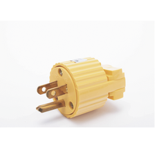Clavija con Abrazadera Plástica Aterrizada / 127 V CA 15 A Max. / Fabricada en Plastico ABS.