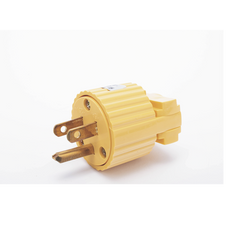 Clavija con Abrazadera Plástica Aterrizada / 127 V CA 15 A Max. / Fabricada en Plastico ABS.