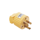 Clavija con Abrazadera Plástica Aterrizada / 127 V CA 15 A Max. / Fabricada en Plastico ABS.