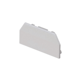 Tapa Final, para uso con canaleta T45, Material PVC Rígido, Color Blanco Mate
