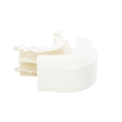 Esquinero exterior, para uso con canaleta T45, Material PVC Rígido, Color Blanco Mate