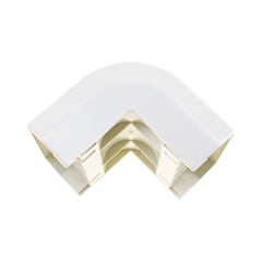 Esquinero exterior, para uso con canaleta T70, Material PVC Rígido, Color Blanco Mate