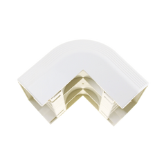 Esquinero exterior, para uso con canaleta T70, Material PVC Rígido, Color Blanco Mate