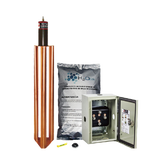Kit de puesta a tierra de 100 Amperes con Electrodo, Filtro, Acoplador y Compuesto H2Ohm.