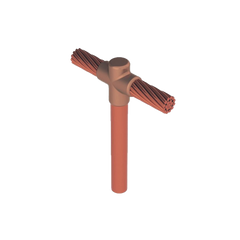 Molde para soldadura exotermica Tipo T, Tope de varilla 5/8 in. a Cable de Paso 2/0 AWG