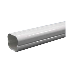 Kit de Canaletas Para la Organización de Tuberías y Cables Eléctricos en Instalaciones de Aire Acondicionado, Uso en Interiores y Exteriores, PVC Rígido, Ideal Para Minisplit, Contenido de Kit (11 Piezas), (3000-00000)